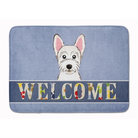 Carolines Treasures Westie Welcome Machine Washable Memory Foam Mat BB1412RUG